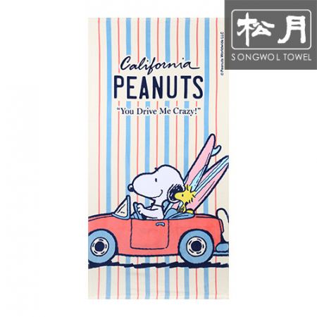 송월 스누피 드라이브76 대형 비치타올 #2