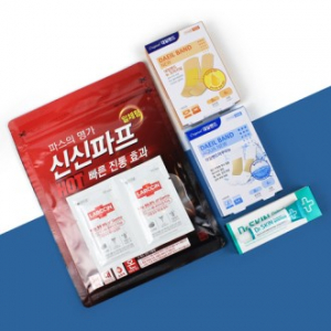 신신파프핫 5매입 + 대일밴드 프리미엄 24매+ + 닥터스킨연고 + 손소독티슈 + 지퍼백