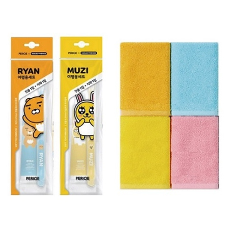 카카오 치약칫솔세트 카카오프렌즈 국산핸드타올 여행용세면키트 #2