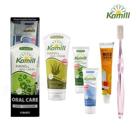 오랄핸드케어 4호 카밀핸드크림100ml+30mlx2p 크리스탈캡칫솔치약세트 #2