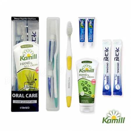 오랄핸드케어 2호 카밀핸드크림100ml 큐빅LG미세모 가그린칫솔치약세트 #2