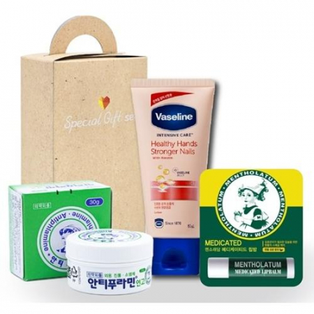 브랜드생활건강 (안티푸라민연고+바세린 핸드크림세트+멘소래담 메디케이티드 립밤) #2