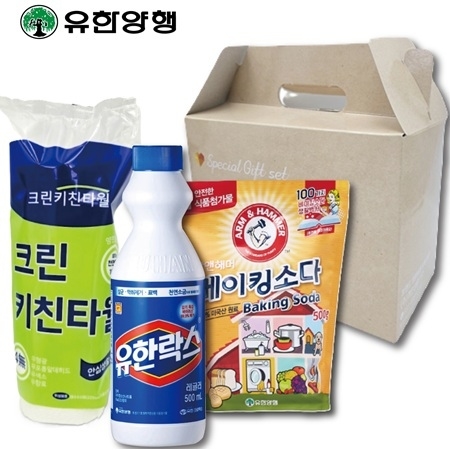 유한양행 유한락스+키친타올+암앤해머베이킹소다 주방용품3종세트 #2