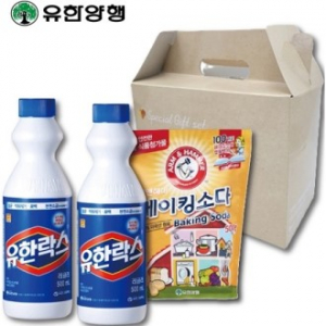 암앤해머 천연세제 베이킹소다+유한양행 유한락스2p 주방용품3종세트