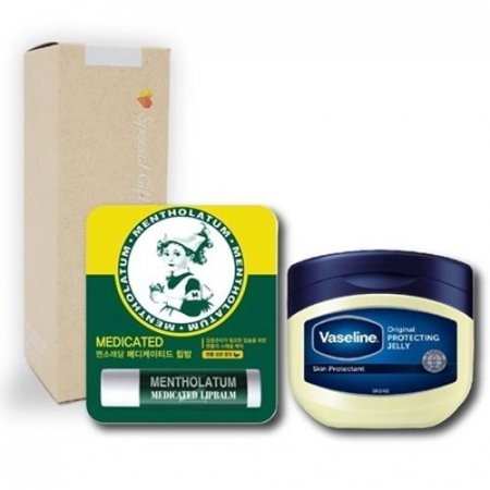 브랜드생활건강세트 (멘소래담 메디케이티드 립밤+바세린 퓨어스킨 젤리 세트) #2
