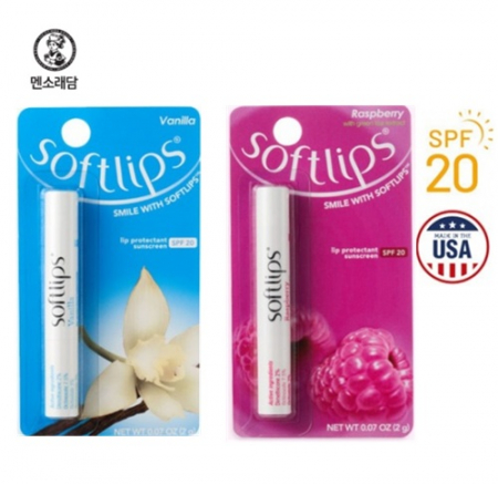 멘소래담 소프트립스 립밤 (라즈베리/바닐라) 맨소래담 소프트 립 #2