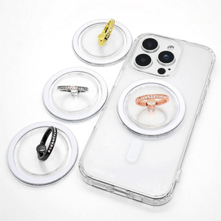 맥세이프 투명 큐빅 스마트링 원형 거치톡 #2