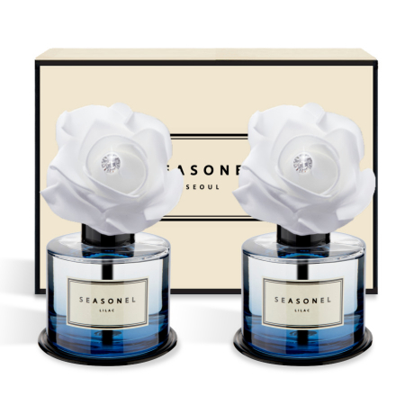 시즈넬 차량용 디퓨저 120ml*2개입 화이트로즈 블루 #2