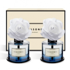 시즈넬 차량용 디퓨저 120ml*2개입 화이트로즈 블루