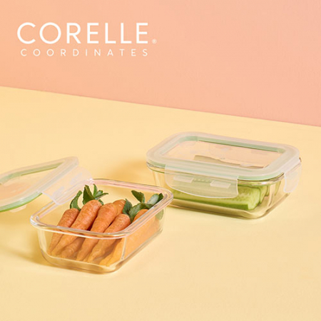 코렐 코디네이츠 브리즈 유리밀폐용기 직사각 2종 #2