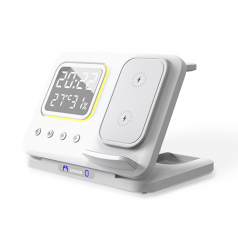 아이노트 5in1 올인원 LED 디스플레이 멀티 무선 충전기 WC100F