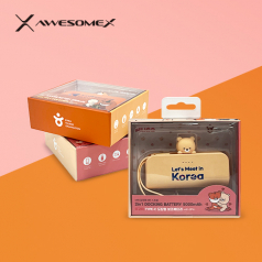 어썸엑스 2in1 캐릭터 굿즈 5000mAh 보조배터리 (주문 제작상품) // 인쇄배송무료