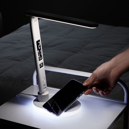 아이노트 스마트 무선 충전 LED 스탠드 시계 LS300WC #4