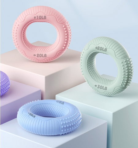 실리콘 악력기 관절운동 손가락마사지 관절마사지 손마사지기 재활운동기기 파워그립 실리콘 링 악력기