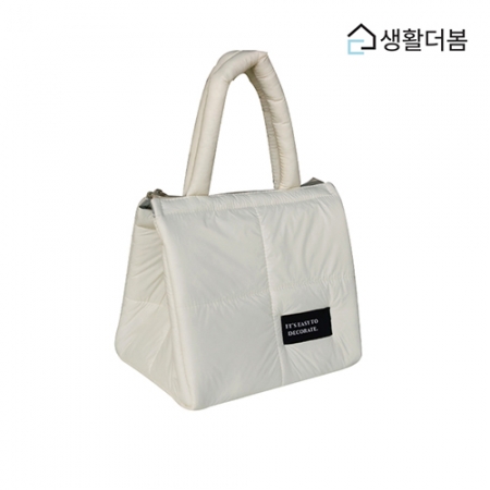 생활더봄 스퀘어 핸디 패딩 미니 보온 보냉백 #7