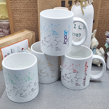 별자리 아이스변색 무광직선백자 머그컵 #2