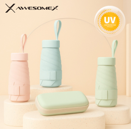 어썸엑스 UV차단 초경량 미니포켓 암막 파스텔 5단 양우산 (UPF50+) // 인쇄배송무료 #2