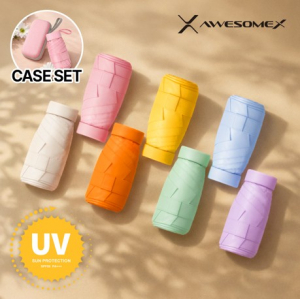 어썸엑스 5단 미니포켓 파우치형 양우산 색상 10종 // 인쇄무료