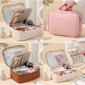 사각 대용량 뷰티 가방 파우치 휴대용 화장품 메이크업 네일아트 미용 정리 수납