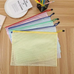 385 A5 메쉬 지퍼 파우치 5PCS