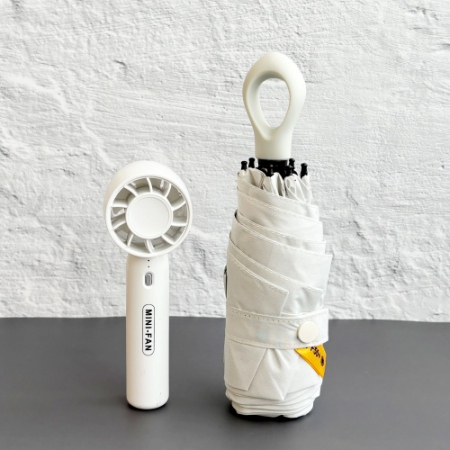 센트포유 초경량 멀티고리 5단우산+미니핸디선풍기세트 SU32 #2