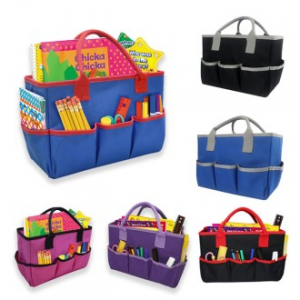 B199 멀티포켓 쇼퍼백 어린이집 유치원 미술학원 가방 문구 정리가방 인쇄 답례품