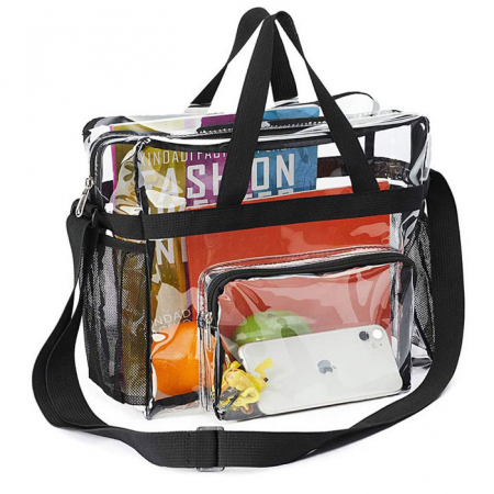 B200 빅사이즈 PVC 투명 크로스백 비치백 인쇄 답례품 물놀이 가방 #2