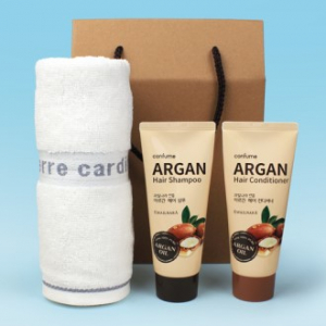 피에르 프린스 타올+ 과일나라 아르간 샴푸+ 과일나라 아르간 컨디셔너 세트