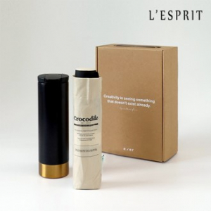 레스쁘리 고급 세트GG(크로커다일 레터링 우산+벅스로얄 텀블러 500ml)