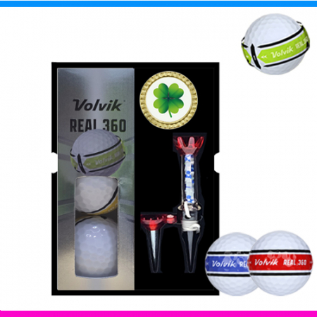 볼빅 리얼 360 퍼팅라인 3구 볼마커 자석티 세트 (3pc) 볼빅 360 골프공 360도 퍼팅라인 골프공 #2