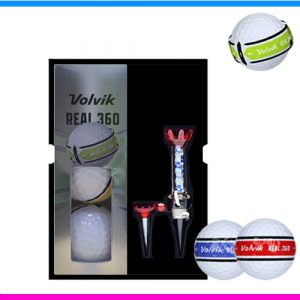 볼빅 리얼 360 퍼팅라인 3구 자석티 세트 (3pc) 볼빅 360 골프공 선물세트