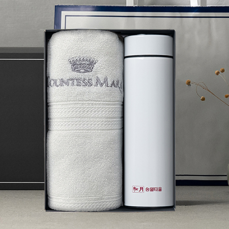 송월 프리미엄 선물 세트 (CM 뱀부블럭40 1P + 스마트온도텀블러 500ml 1P) #5