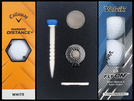 캘러웨이3구 +볼빅3구+골프티 /볼마커세트 #2