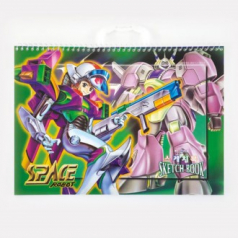 유아 어린이 스케치북 A 스페이스로봇