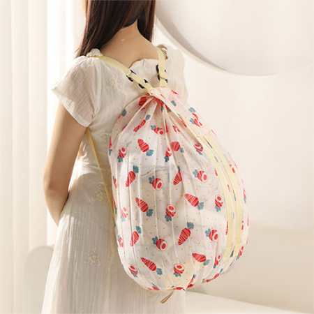 숄더크로스 주름 장바구니 에코백 #4