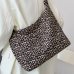 작은이미지: 레오파드 케주얼 쇼퍼 숄더 백 #7
