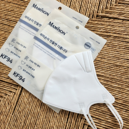 KF94 2D 마스크 화이트 블랙 1장 #2