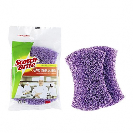 보라색 강력 수세미 2매입 #2