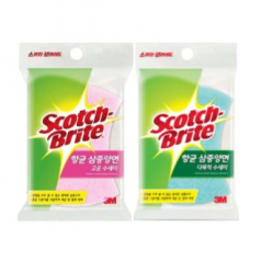 향균 부직포 스폰지 삼중 양면 수세미