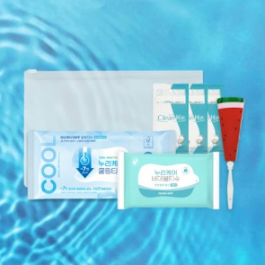 누리 쿨 위생 키트 21호 쿨링티슈 부채 비데티슈