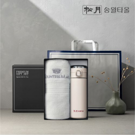 송월 프리미엄 선물 세트 (CM 뱀부블럭40 1P + 원터치텀블러 420ml 1P) #2