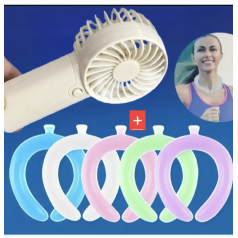 아이스 쾌속PCM 넥 쿨러 +냉각 선풍기 쿨러링 목튜브