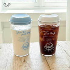 애프터글랫 투명스마일 리유저블 텀블러 500ml 1P
