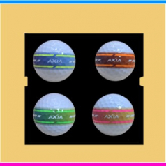 볼빅 엑시아 네온 골프공 4구 세트 (3pc) 볼빅 네온 야광 골프공 엑시아 골프공