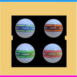 볼빅 엑시아 네온 골프공 4구 세트 (3pc) 볼빅 네온 야광 골프공 엑시아 골프공