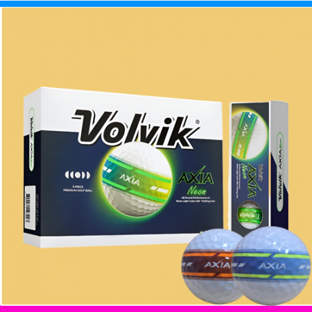 볼빅 엑시아 네온 골프공 12구 세트 (3pc) 볼빅 네온 야광 골프공 엑시아 골프공 #2