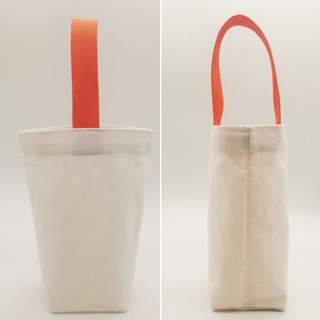 컬러손잡이 미니 에코백 텀블러가방 인쇄 2가지사이즈 #3