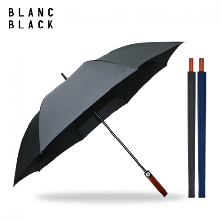 블랑블랙 75 8K 240T 고밀도 무하직기 원목 우드핸들 장우산 2COLOR #2