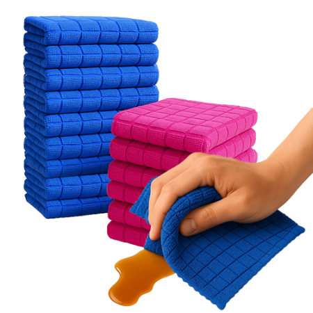 극세사 다용도 바둑 크리너 타월 50x60 1P 세차용 청소행주 물흡수 걸레 #2