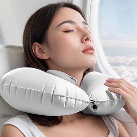 공기펌핑 U자형 목베개 목쿠션 #2